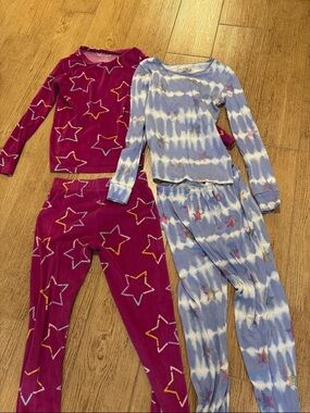 Cat & Jack Star Pajama Set - Magenta & Light Blue